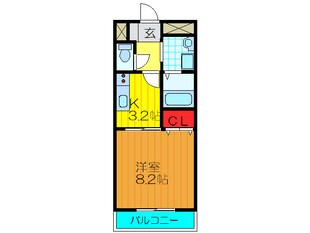 ｱﾝﾌﾟﾙ-ﾙｸﾗ-ｼﾞｭｱﾐﾃｨｴの物件間取画像